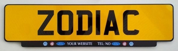 Personalised Number Plate Holder